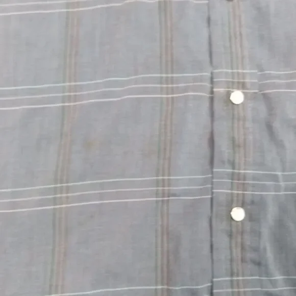 Vintage Ely Cattleman Mens Shirt Blue 2XLT‎  Pearl Snap Western Rancher Tall Man - Picture 10 of 16